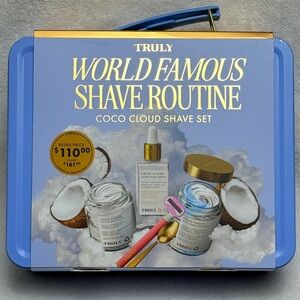 TRULY World Famous Shave Routine-Coco Cloud Shave Set With Case - NEW!